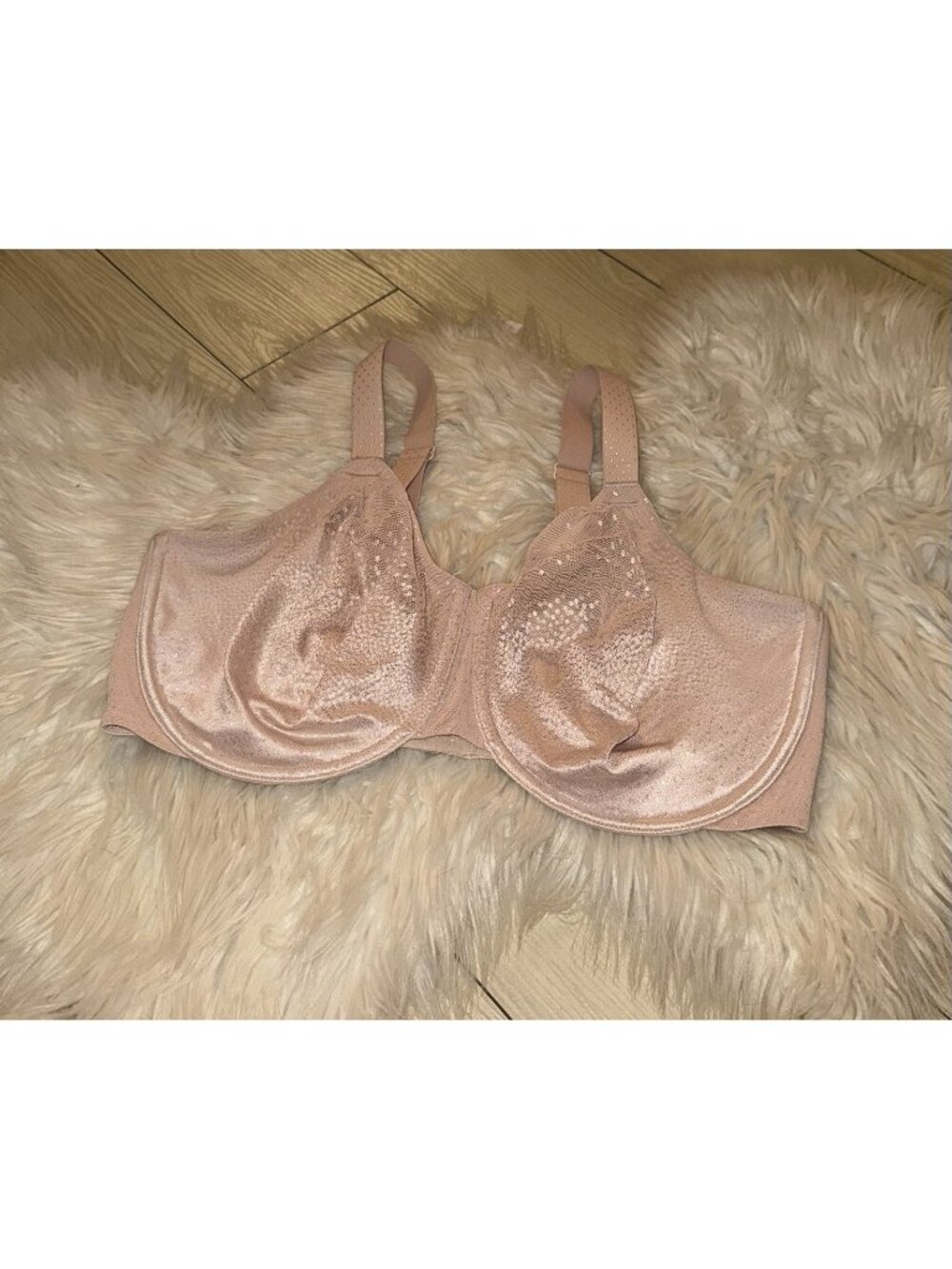 Wacoal 855303 Back Appeal Full Coverage Unlined Bra Satin Womens 38G Pink
